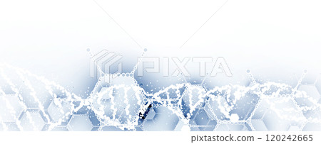 Minimalistic DNA abstract vector background. Biotechnology and science research Minimalistic DNA abstract vector background. Biotechnology and science research 120242665