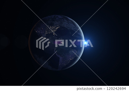 Space, Sun and planet Earth. Space, Sun and planet Earth. 120242694
