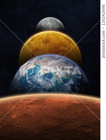 Planetary parade: Four planets set to align. 120242698