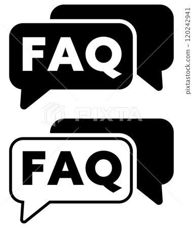 FAQ icon black 120242941