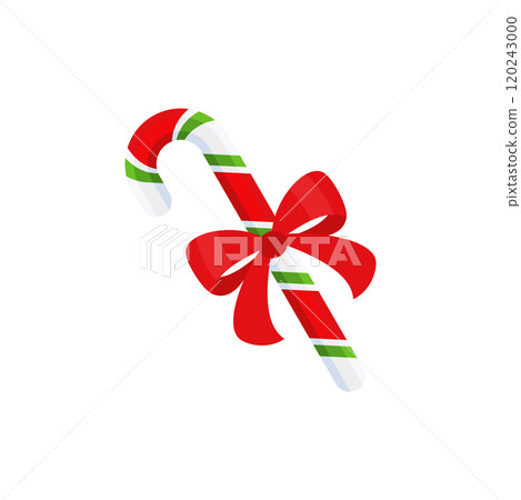 Christmas Candy Cane. Design element for door wreath 120243000