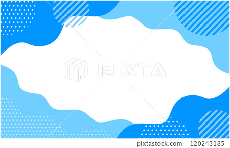 波普幾何圖案背景素材03淺藍色藍色 120243185