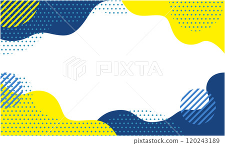 Pop geometric pattern background material 04 blue yellow 120243189