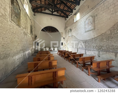 The Cimitile Church complex is a Paleochristian site in Caserta, Campania. The Cimitile Church complex is a Paleochristian site in Caserta, Campania. 120243288