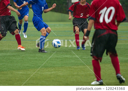 Boys' soccer game landscape 120243368
