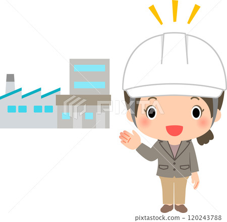 女員工參觀工廠、參觀工廠 120243788