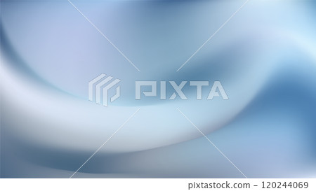 Soft holographic gradient background. Blue elegant curves 120244069