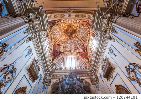 San Placido church, Catania, sicily, Italy San Placido church, Catania, sicily, Italy 120244191