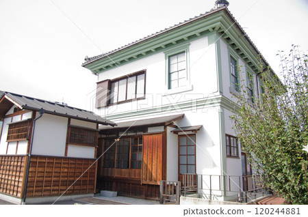 洋式建築:群馬縣沼田市「舊沼田儲蓄銀行」的外部後門 洋式建築:群馬縣沼田市「舊沼田儲蓄銀行」的外部後門 120244881