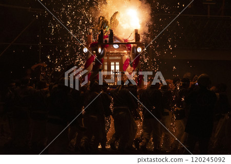 The Tejika Fire Festival where sparks fall like a waterfall 120245092