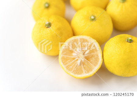 白色背景上的許多柚子 白色背景上的許多柚子 120245170