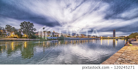 Guadalquivir River View, Sevilla, Spain 120245271
