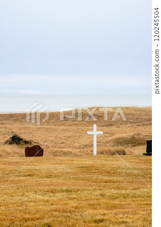 Small cemetery as a part of Black Church, Budir, Iceland Small cemetery as a part of Black Church, Budir, Iceland 120245504