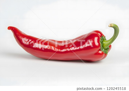 Red Chili Pepper isolated on white. 120245518
