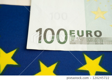 Euro banknote cash money, finance economic banking business exchange market concept. Euro banknote cash money, finance economic banking business exchange market concept. 120245722