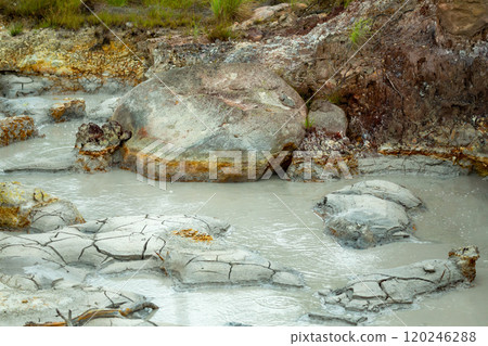 Geothermal activity fumaroles, Costa Rica 120246288