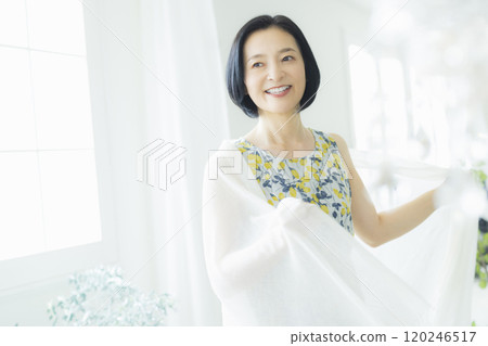 Beauty image of middle-aged women 120246517
