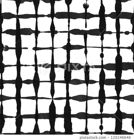 Black and white seamless pattern. Monochrome checkered background Black and white seamless pattern. Monochrome checkered background 120246646