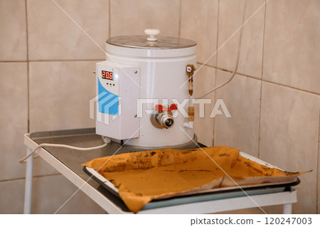 Industrial Hot Water Heater in a Clean Kitchen Environment 120247003