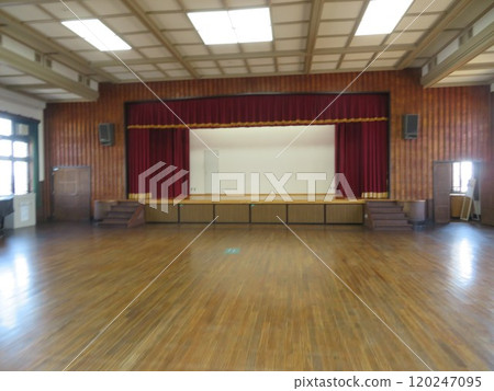 School Gymnasium Stage School Gymnasium Stage 120247095