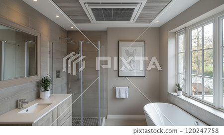 Air-conditioned bathroom Air-conditioned bathroom 120247758