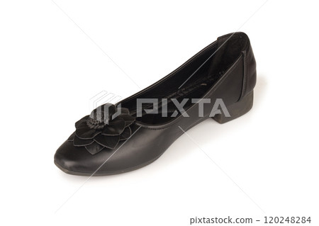 shoes color black isolated on white background woman work shoes color black isolated on white background woman work 120248284