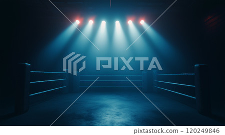 Boxing ring, match, showdown background 120249846