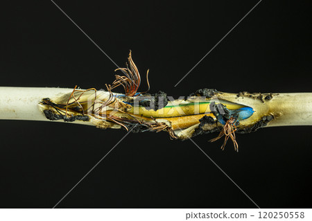 damaged electrical cable 120250558