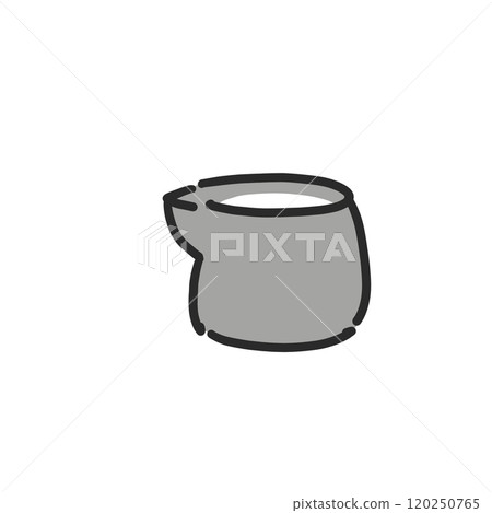 簡單可愛的咖啡館插畫咖啡牛奶 簡單可愛的咖啡館插畫咖啡牛奶 120250765