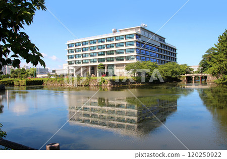 松江城護城河和島根縣政府 120250922