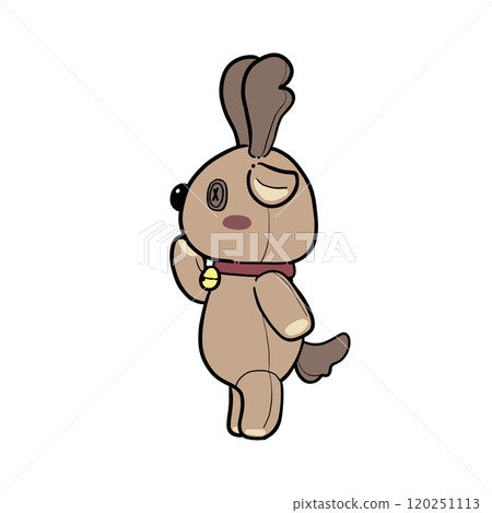 側身馴鹿絨毛玩具的插圖 側身馴鹿絨毛玩具的插圖 120251113