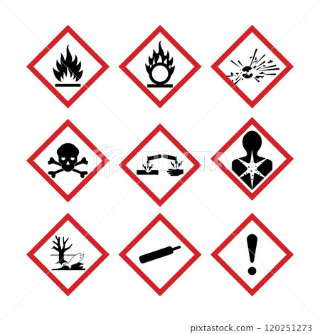 chemical hazard symbol chemical hazard symbol 120251273