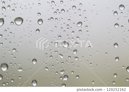 Drops on glass close up 120252162