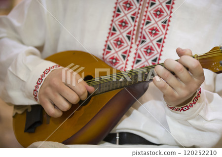 Musical Russian accordion instrument 120252210