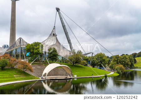 Stadium of the Olympiapark in Munich, Germany, is an Olympic Park which was constructed for the 1972 Summer Olympics 120252242