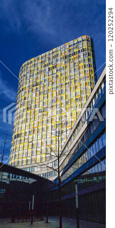 Facade of the headquarters of the ADAC, ADAC-Zentrale at Munich, Germany, 120252294