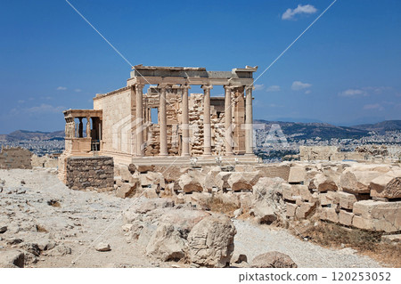 Travel in Athens, Greece. Ancient architecture, Acropolis Travel in Athens, Greece. Ancient architecture, Acropolis 120253052