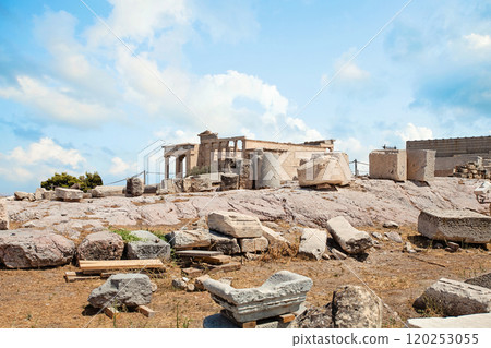 Greece, Ahens. Ancient Acropolis. Archaeology 120253055