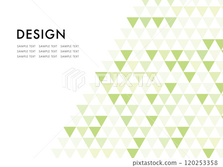 Geometric triangle yellow-green frame background Geometric triangle yellow-green frame background 120253358