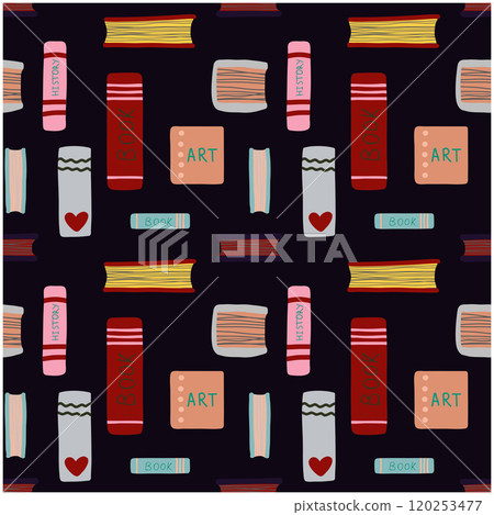 Book pattern colorful page cover vector artwork Book pattern colorful page cover vector artwork 120253477