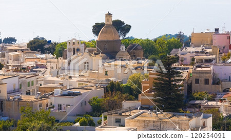 Santa Sofia Church located in Piazza of Anacapri, on Capri Island, Italy 120254091