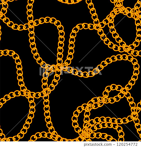 Vector gold seamless pattern. Yellow chain background Vector gold seamless pattern. Yellow chain background 120254772