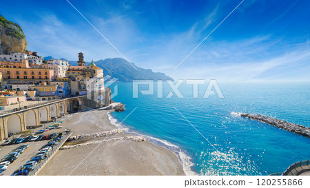 Small town Atrani on Amalfi Coast, Campania region, Italy Small town Atrani on Amalfi Coast, Campania region, Italy 120255866