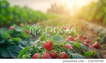 Strawberry beds 120256599