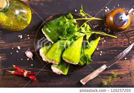 stuffed peppers with meat and rice stuffed peppers with meat and rice 120257205