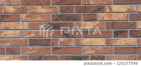 Brick wall background. Brick wall background texture. Background of modern brick wall. brick wall for brickwork background design. 120257599