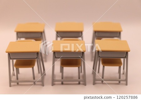 School desks and chairs image 120257886