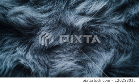 Soft gray fur background creating wavy texture for design and decoration 120258033