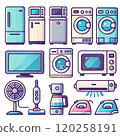 家用電子產品圖標集 120258191