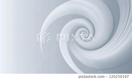 White spiral swirling creating abstract design on gradient background 120258197